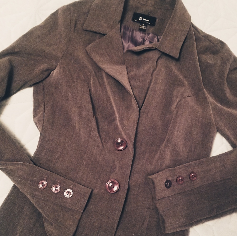 Grey blazer jacket